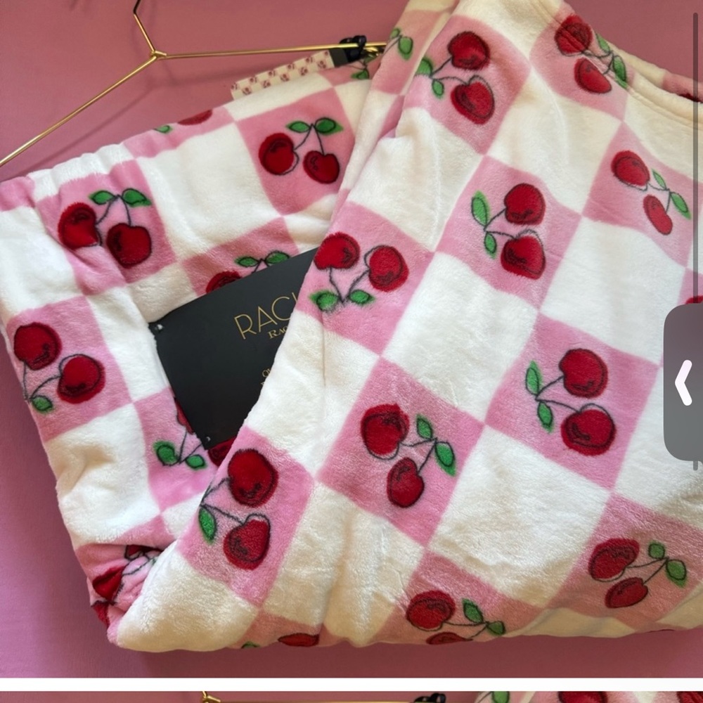 Super soft big brand new cherry blanket with tags